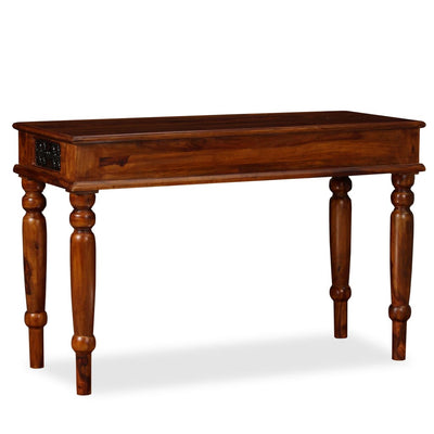 vidaXL Writing Table Solid Sheesham Wood 120x50x76 cm