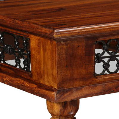 vidaXL Writing Table Solid Sheesham Wood 120x50x76 cm