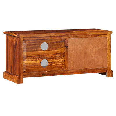 vidaXL TV Cabinet Solid Sheesham Wood 90x30x40 cm