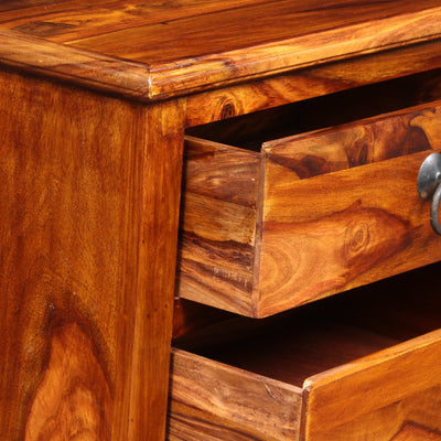 vidaXL TV Cabinet Solid Sheesham Wood 90x30x40 cm