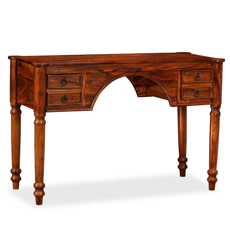 vidaXL Writing Table Solid Sheesham Wood 115x50x76cm