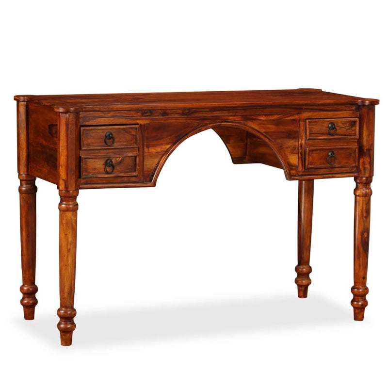 vidaXL Writing Table Solid Sheesham Wood 115x50x76cm