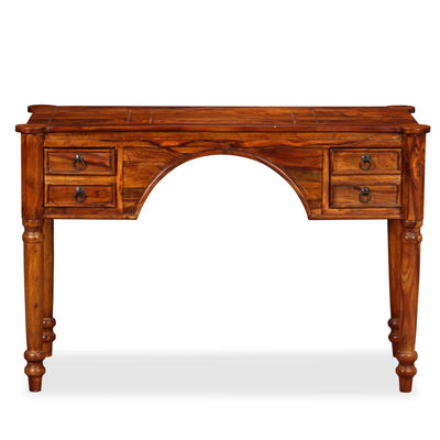 vidaXL Writing Table Solid Sheesham Wood 115x50x76cm