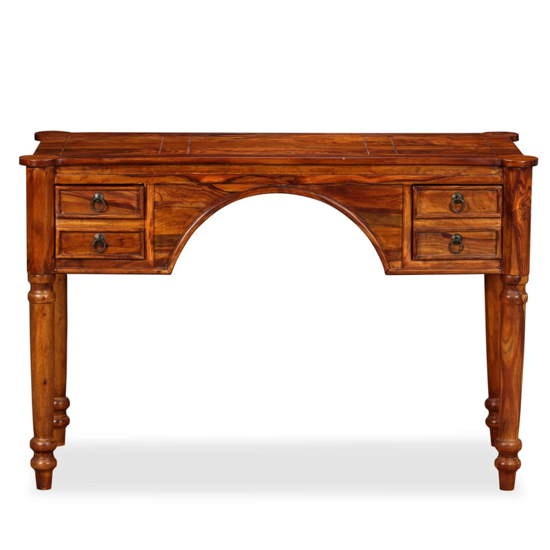 vidaXL Writing Table Solid Sheesham Wood 115x50x76cm