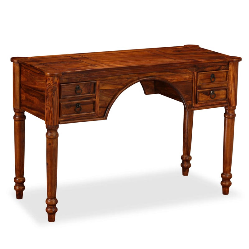 vidaXL Writing Table Solid Sheesham Wood 115x50x76cm