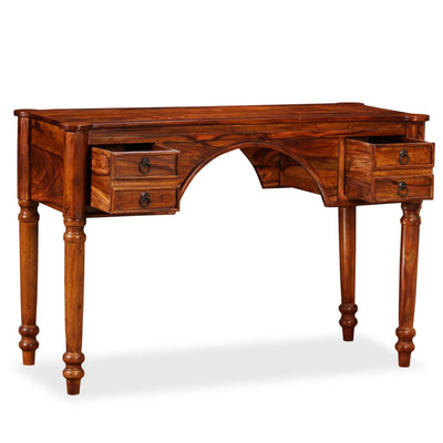 vidaXL Writing Table Solid Sheesham Wood 115x50x76cm