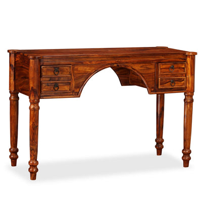 vidaXL Writing Table Solid Sheesham Wood 115x50x76cm