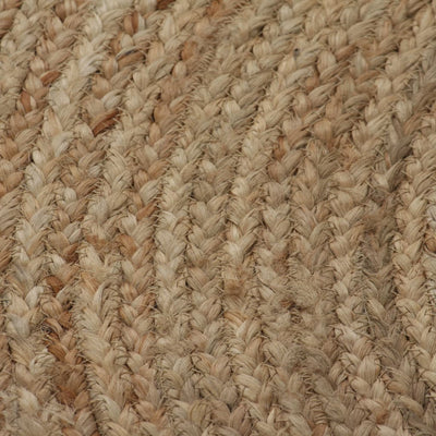 vidaXL Area Rug Braided Jute 150 cm Round