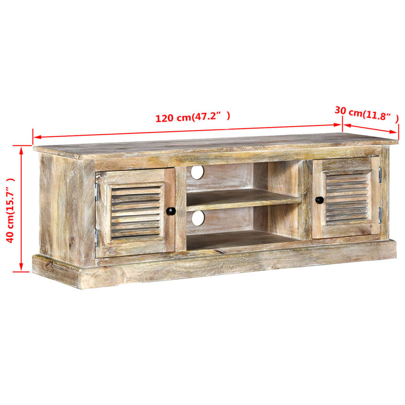 vidaXL TV Cabinet Solid Mango Wood