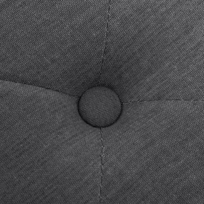 vidaXL Bench Linen Solid Wood 110x38x48 cm Dark Grey