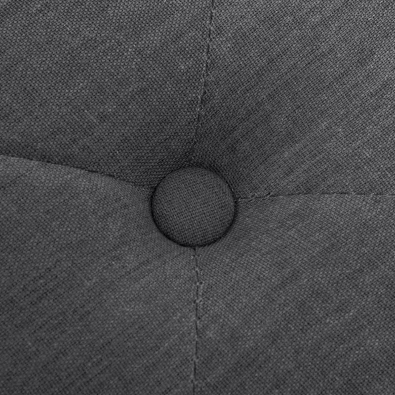 vidaXL Bench Linen Solid Wood 150x40x48 cm Dark Grey