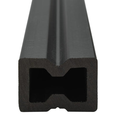 vidaXL WPC Decking Boards with Accessories 15 m² 4 m Anthracite