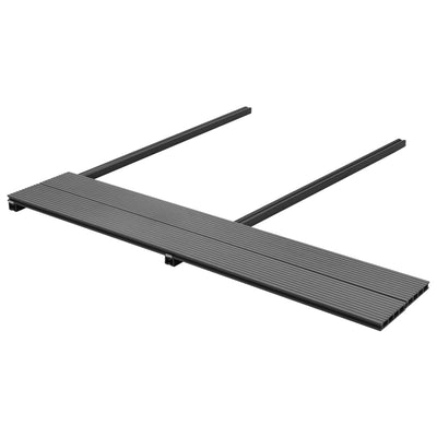 vidaXL WPC Decking Boards with Accessories 35 m² 4 m Anthracite