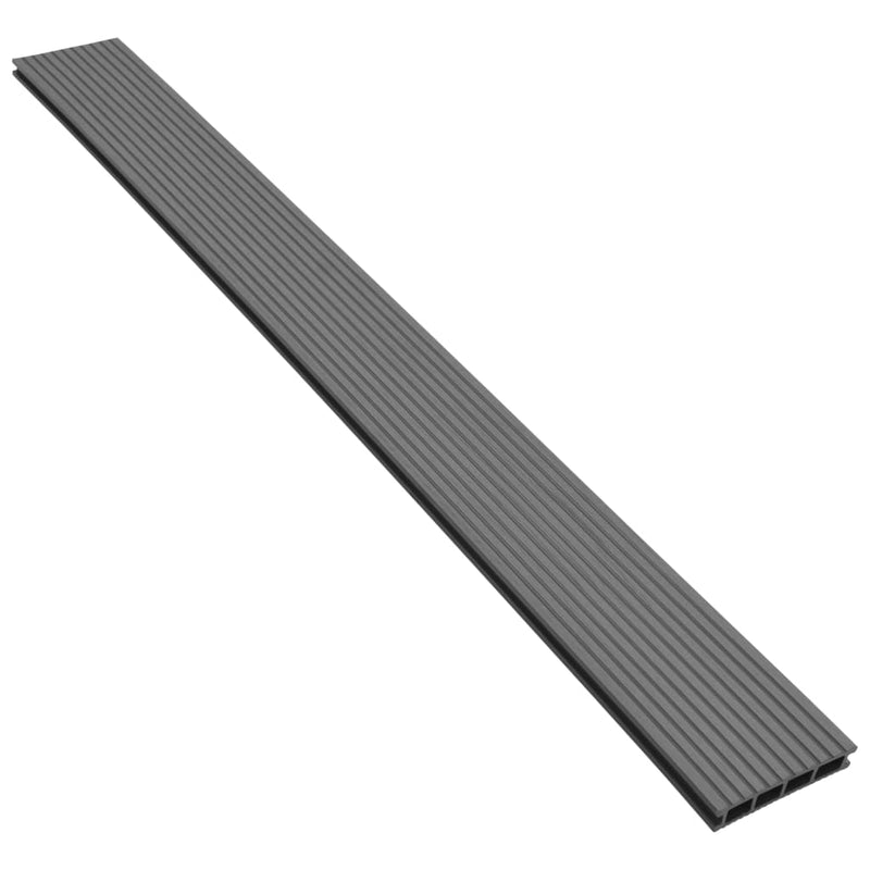 vidaXL WPC Decking Boards with Accessories 35 m² 4 m Anthracite