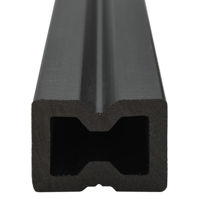 vidaXL WPC Decking Boards with Accessories 30 m² 4 m Anthracite