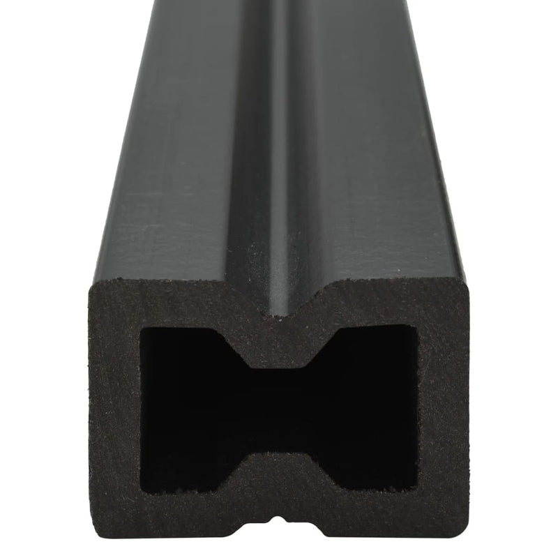 vidaXL WPC Decking Boards with Accessories 30 m² 4 m Anthracite