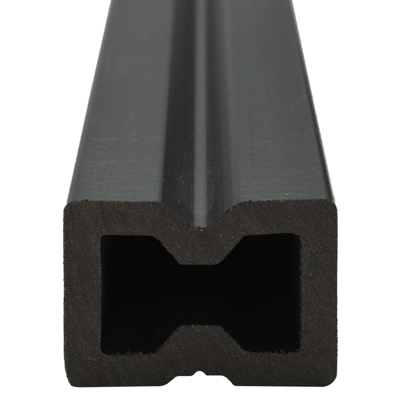 vidaXL WPC Decking Boards with Accessories 40 m² 4 m Anthracite