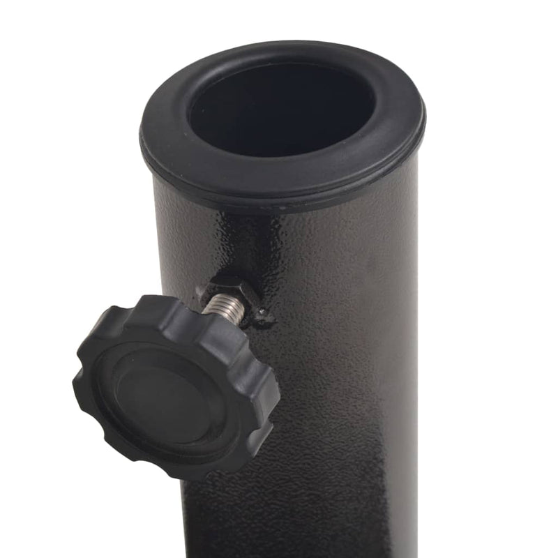 vidaXL Parasol Base Resin Square Black 12 kg