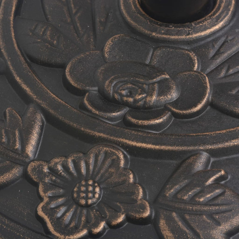 vidaXL Parasol Base Resin Square Black 12 kg