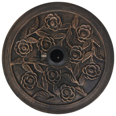 vidaXL Parasol Base Resin Square Black 12 kg