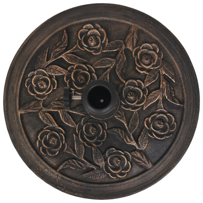 vidaXL Parasol Base Resin Square Black 12 kg