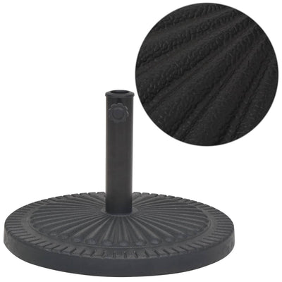 vidaXL Parasol Base Resin Square Black 19 kg