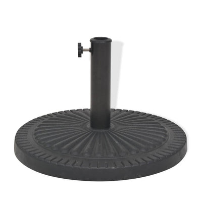 vidaXL Parasol Base Resin Square Black 19 kg