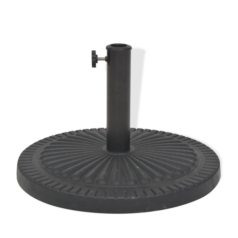 vidaXL Parasol Base Resin Square Black 19 kg