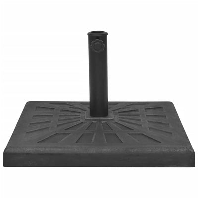 vidaXL Parasol Base Resin Square Black 19 kg