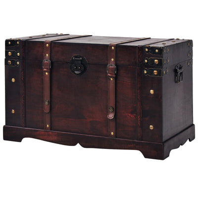 vidaXL Vintage Treasure Chest Wood 66x38x40 cm