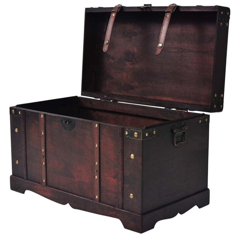 vidaXL Vintage Treasure Chest Wood 66x38x40 cm