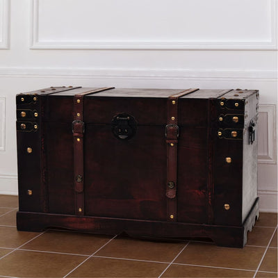 vidaXL Vintage Treasure Chest Wood 66x38x40 cm