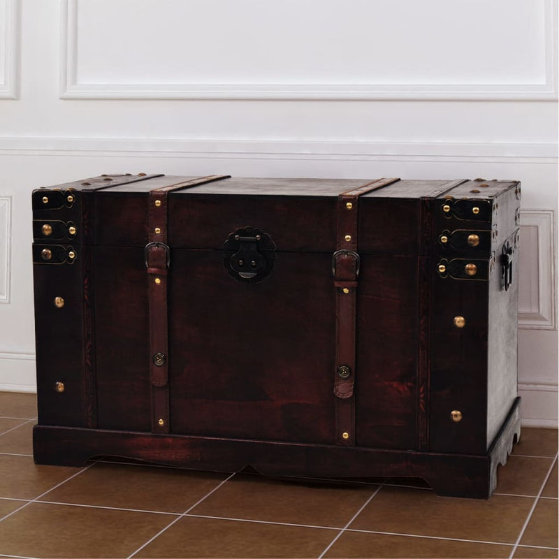 vidaXL Vintage Treasure Chest Wood 66x38x40 cm