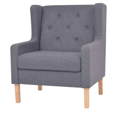 vidaXL Armchair Blue Fabric