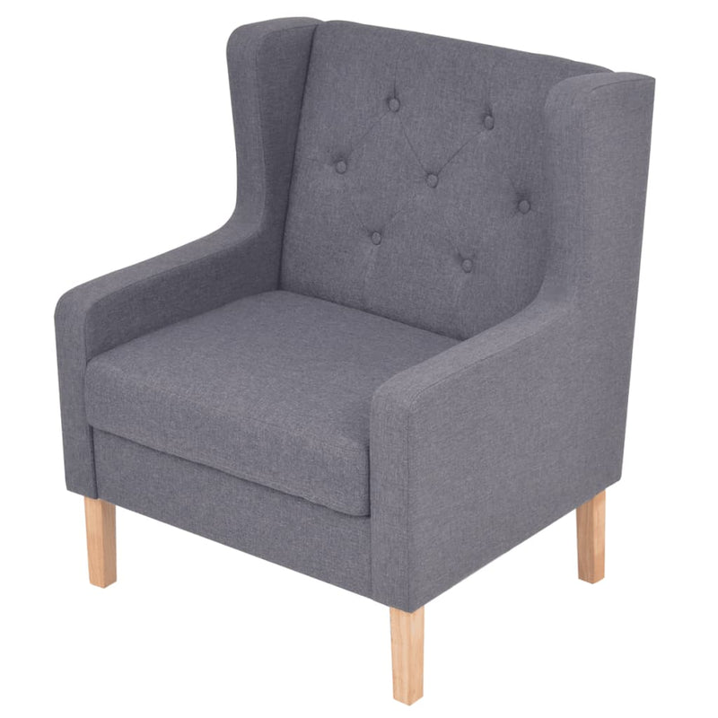 vidaXL Armchair Blue Fabric