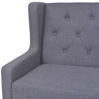 vidaXL 2-Seater Sofa Fabric Blue