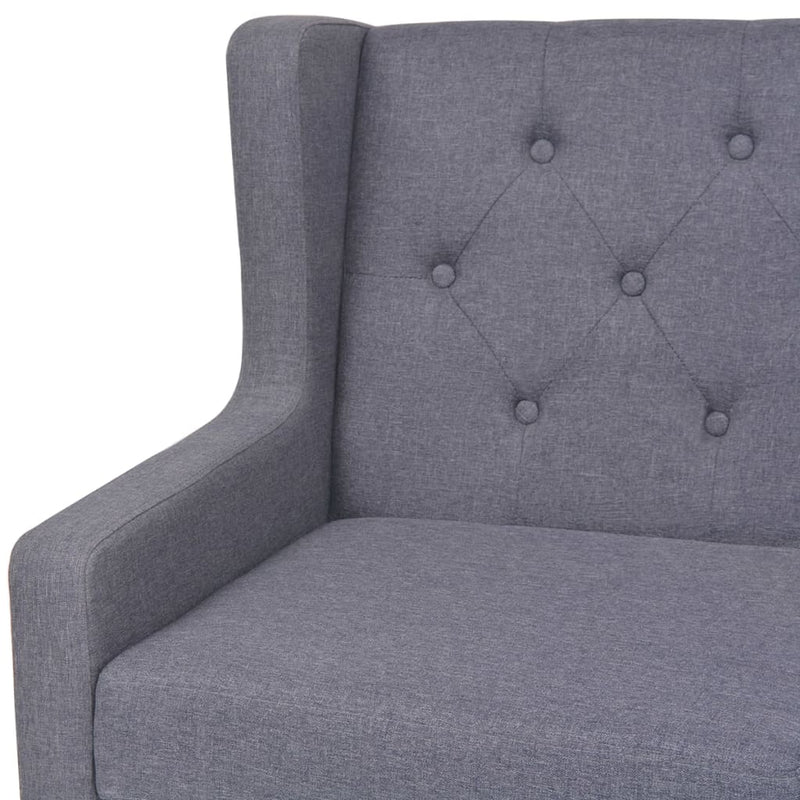 vidaXL 2-Seater Sofa Fabric Blue