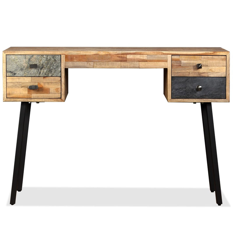 vidaXL Writing Desk 110x50x76 cm Solid Reclaimed Teak