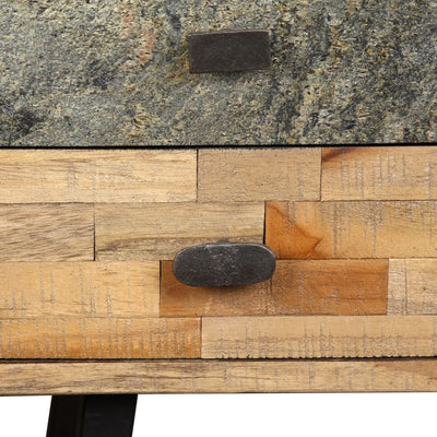 vidaXL Writing Desk 110x50x76 cm Solid Reclaimed Teak