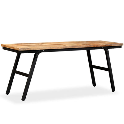 vidaXL Bench Reclaimed Teak and Steel 160x35x45 cm