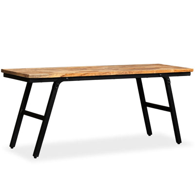 vidaXL Bench Reclaimed Teak and Steel 160x35x45 cm