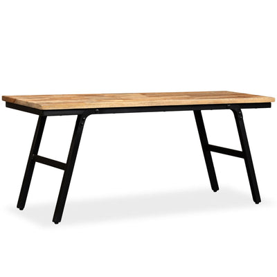 vidaXL Bench Reclaimed Teak and Steel 160x35x45 cm