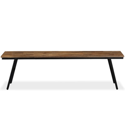 vidaXL Bench Reclaimed Teak and Steel 160x35x45 cm