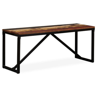 vidaXL Bench Solid Reclaimed Wood 160x35x45 cm