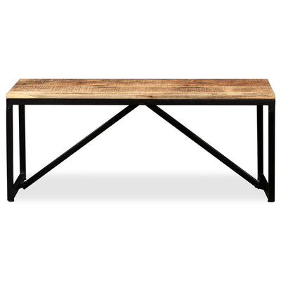 vidaXL Bench Solid Mango Wood 110x35x45 cm