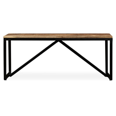 vidaXL Bench Solid Mango Wood 110x35x45 cm