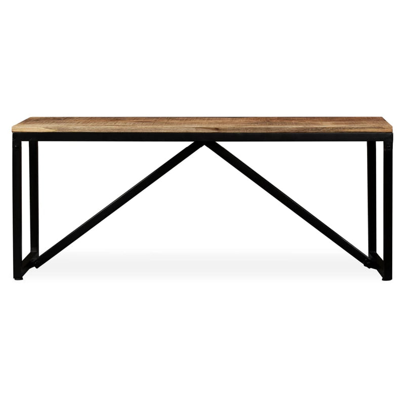 vidaXL Bench Solid Mango Wood 110x35x45 cm