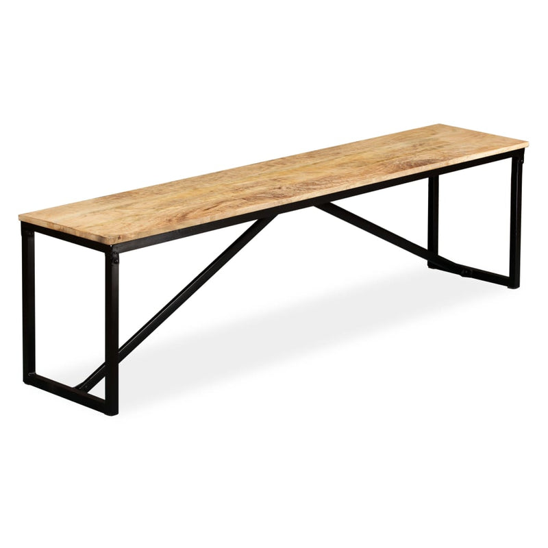 vidaXL Bench Solid Mango Wood 110x35x45 cm