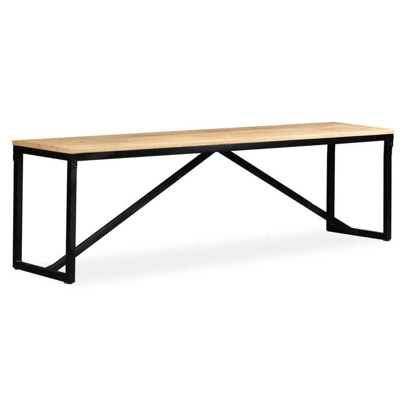 vidaXL Bench Solid Mango Wood 110x35x45 cm