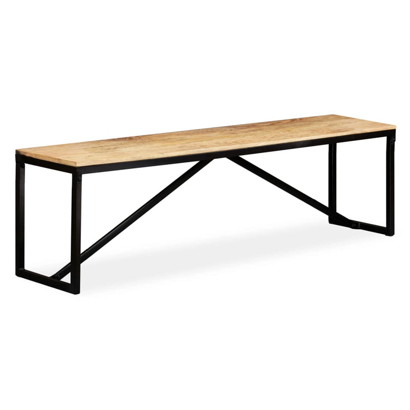 vidaXL Bench Solid Mango Wood 110x35x45 cm